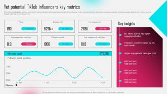 Vet Potential Tiktok Influencers Key Metrics Tiktok Influencer Marketing MKT SS V