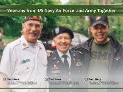 Veterans from us navy air force and army together