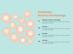 Veterinary science technology ppt powerpoint presentation icon example introduction
