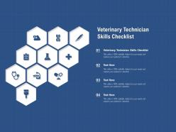Veterinary technician skills checklist ppt powerpoint presentation file background