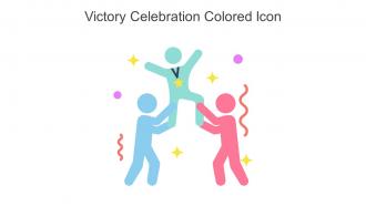 Victory Celebration Colored Icon In Powerpoint Pptx Png And Editable Eps Format