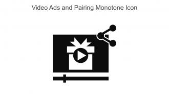 Video Ads And Pairing Monotone Icon In Powerpoint Pptx Png And Editable Eps Format