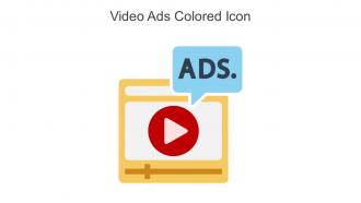 Video Ads Colored Icon In Powerpoint Pptx Png And Editable Eps Format
