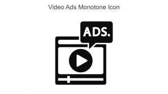 Video Ads Monotone Icon In Powerpoint Pptx Png And Editable Eps Format