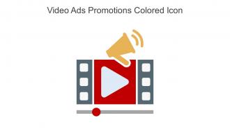 Video Ads Promotions Colored Icon In Powerpoint Pptx Png And Editable Eps Format