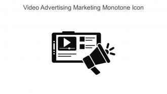 Video Advertising Marketing Monotone Icon In Powerpoint Pptx Png And Editable Eps Format