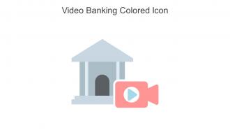 Video Banking Colored Icon In Powerpoint Pptx Png And Editable Eps Format