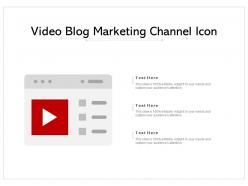 Video blog marketing channel icon