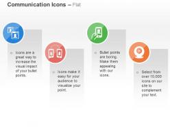 Video calling mobile communication webnair ppt icons graphics