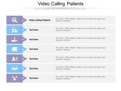 Video calling patients ppt powerpoint presentation summary infographics cpb