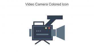 Video Camera Colored Icon In Powerpoint Pptx Png And Editable Eps Format