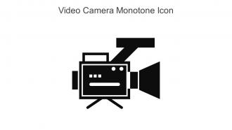Video Camera Monotone Icon In Powerpoint Pptx Png And Editable Eps Format