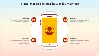 Video Chat App In Mobile User Journey Icon