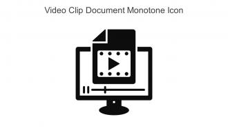 Video Clip Document Monotone Icon In Powerpoint Pptx Png And Editable Eps Format