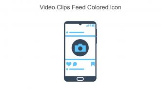 Video Clips Feed Colored Icon In Powerpoint Pptx Png And Editable Eps Format