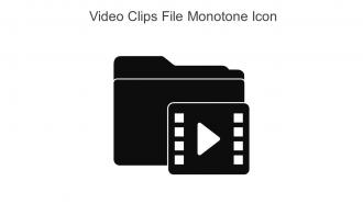 Video Clips File Monotone Icon In Powerpoint Pptx Png And Editable Eps Format