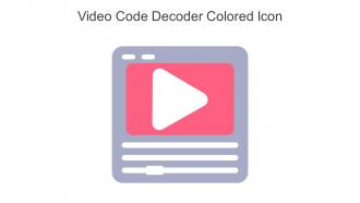 Video Code Decoder Colored Icon In Powerpoint Pptx Png And Editable Eps Format