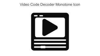 Video Code Decoder Monotone Icon In Powerpoint Pptx Png And Editable Eps Format