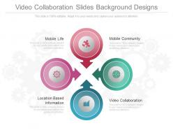 Video collaboration slides background designs