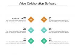 Video collaboration software ppt powerpoint presentation microsoft cpb