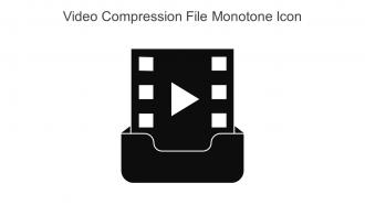 Video Compression File Monotone Icon In Powerpoint Pptx Png And Editable Eps Format