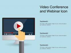 Video conference and webinar icon