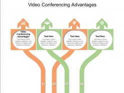 Video conferencing advantages ppt powerpoint presentation portfolio show cpb