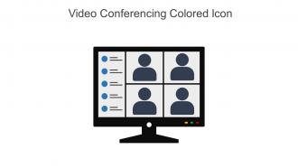 Video Conferencing Colored Icon In Powerpoint Pptx Png And Editable Eps Format