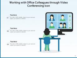 Video Conferencing Icon Business Completion Freelancer Feedback Marketing Appealing
