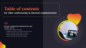 Video Conferencing In Internal Communication Powerpoint Presentation Slides Multipurpose Informative