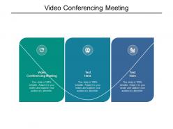 Video conferencing meeting ppt powerpoint presentation show cpb