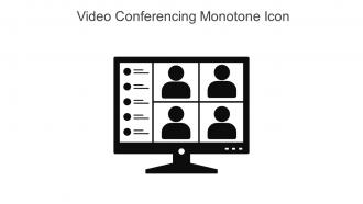 Video Conferencing Monotone Icon In Powerpoint Pptx Png And Editable Eps Format