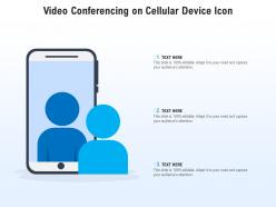 Video conferencing on cellular device icon