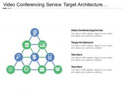 Video conferencing service target architecture align applications business function