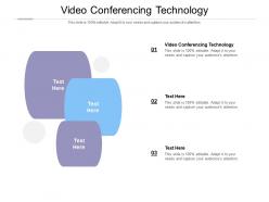 Video conferencing technology ppt powerpoint presentation file graphics tutorials cpb