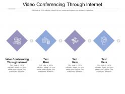 Video conferencing through internet ppt powerpoint presentation ideas demonstration cpb
