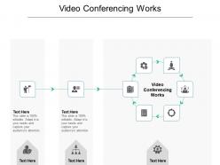 Video conferencing works ppt powerpoint presentation outline graphics example cpb