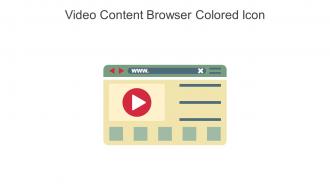 Video Content Browser Colored Icon In Powerpoint Pptx Png And Editable Eps Format