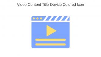 Video Content Title Device Colored Icon In Powerpoint Pptx Png And Editable Eps Format