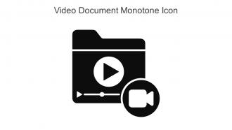 Video Document Monotone Icon In Powerpoint Pptx Png And Editable Eps Format