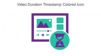 Video Duration Timestamp Colored Icon In Powerpoint Pptx Png And Editable Eps Format