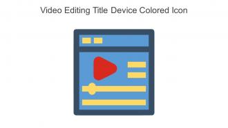 Video Editing Title Device Colored Icon In Powerpoint Pptx Png And Editable Eps Format