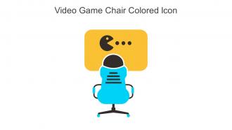 Video Game Chair Colored Icon In Powerpoint Pptx Png And Editable Eps Format