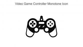Video Game Controller Monotone Icon In Powerpoint Pptx Png And Editable Eps Format