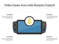 Video game icon with remote control