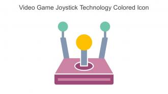 Video Game Joystick Technology Colored Icon In Powerpoint Pptx Png And Editable Eps Format