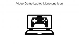 Video Game Laptop Monotone Icon In Powerpoint Pptx Png And Editable Eps Format