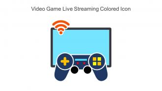 Video Game Live Streaming Colored Icon