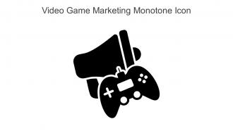 Video Game Marketing Monotone Icon In Powerpoint Pptx Png And Editable Eps Format