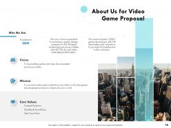 Video game proposal powerpoint presentation slides